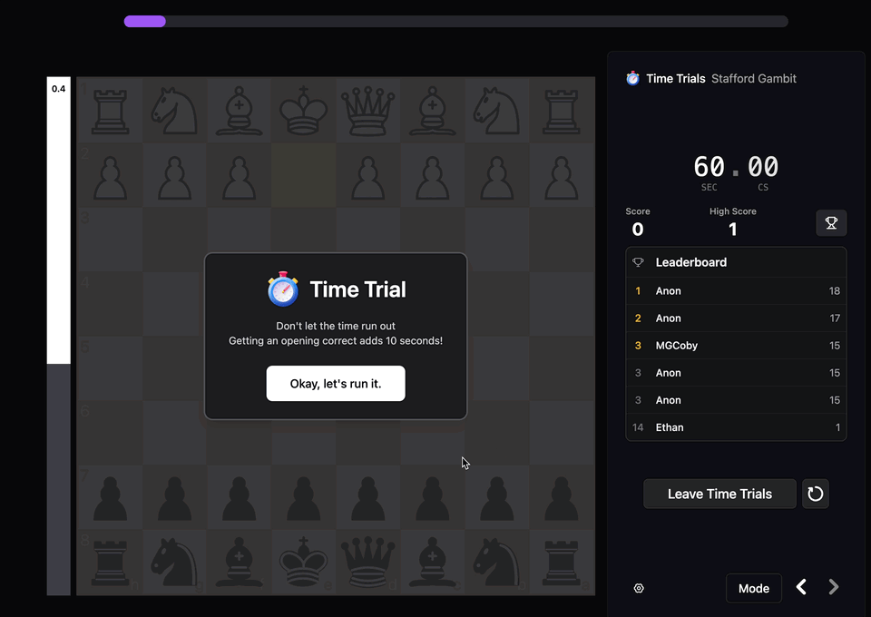 Time Trial Timer Improvement