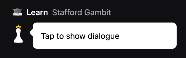 Tap to Show Dialog Setting